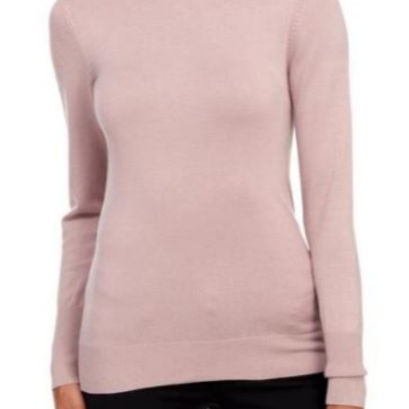 JOSEPH A. Zipper Shoulder Turtleneck Grey Rose - Picture 8 of 8